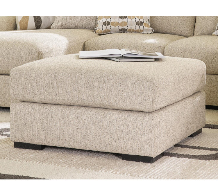 Laurelgrove Oversized Accent Ottoman - Pebble