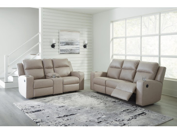 Lavenhorne Sofa and Loveseat - Pebble