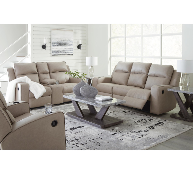 Lavenhorne Sofa, Loveseat and Recliner - Pebble