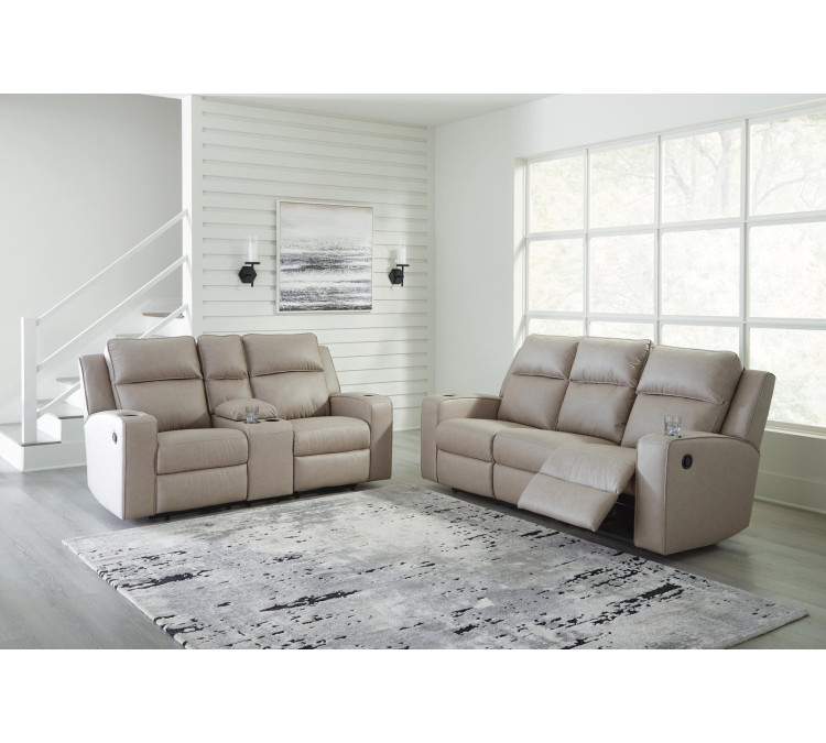 Lavenhorne Sofa, Loveseat and Recliner - Pebble