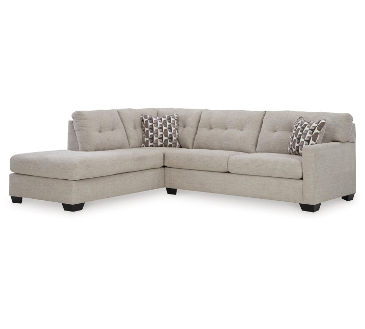 Mahoney 2-Piece Sleeper Sectional with Chaise - Pebble