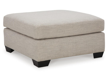Mahoney Oversized Accent Ottoman - Pebble