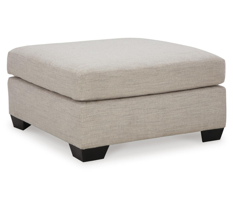 Mahoney Oversized Accent Ottoman - Pebble