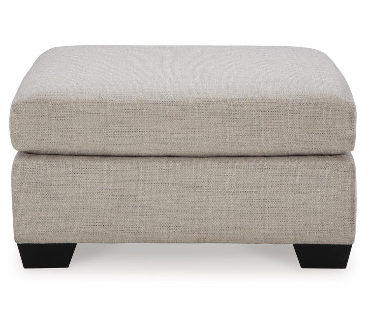 Mahoney Oversized Accent Ottoman - Pebble