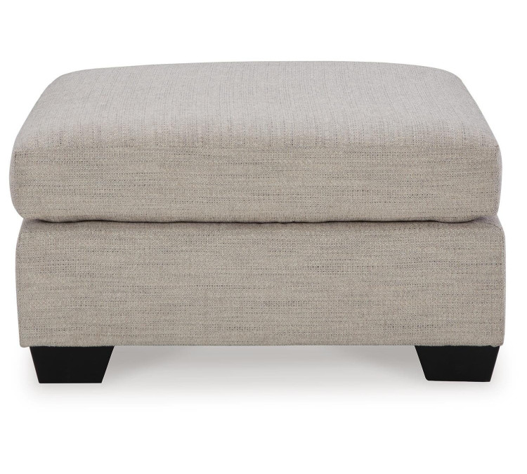 Mahoney Oversized Accent Ottoman - Pebble