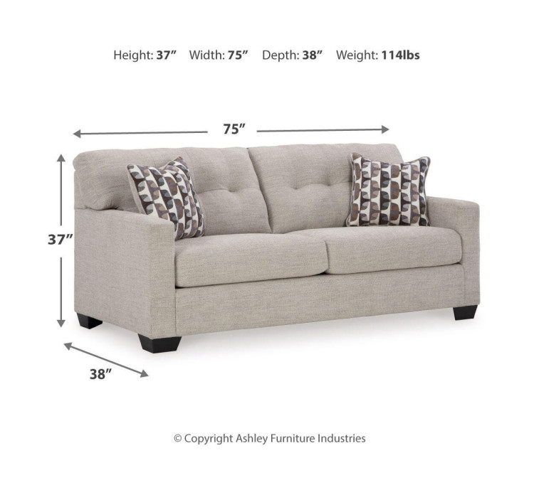 Mahoney Sofa - Pebble
