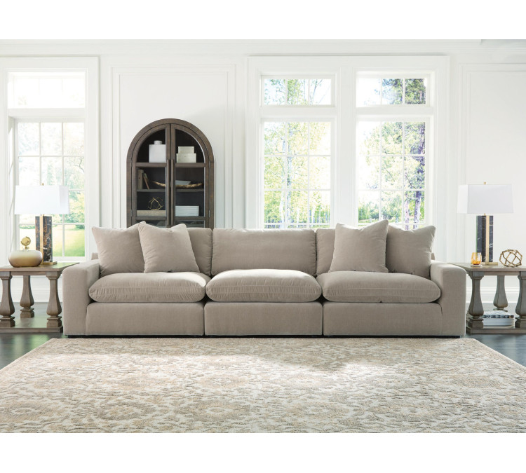 Maxton Heights 3-Piece Sectional Sofa - Pebble
