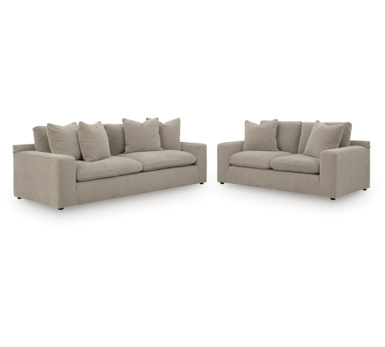 Maxton Heights Sofa and Loveseat - Pebble