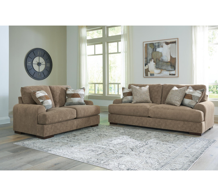 Nolenburg Sofa and Loveseat - Pecan