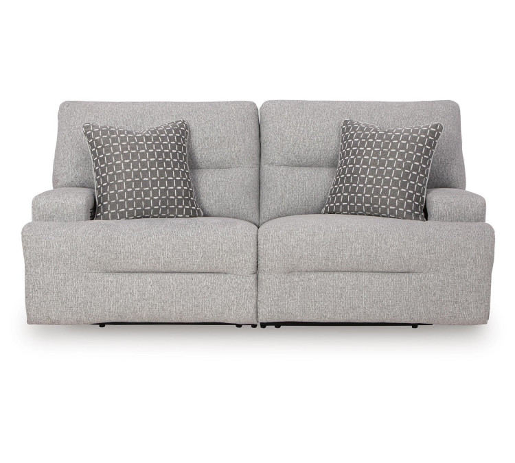 Acklen Place 2-Piece Power Reclining Sectional Loveseat - Pewter
