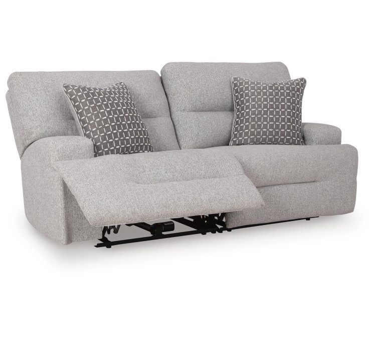 Acklen Place 2-Piece Power Reclining Sectional Loveseat - Pewter