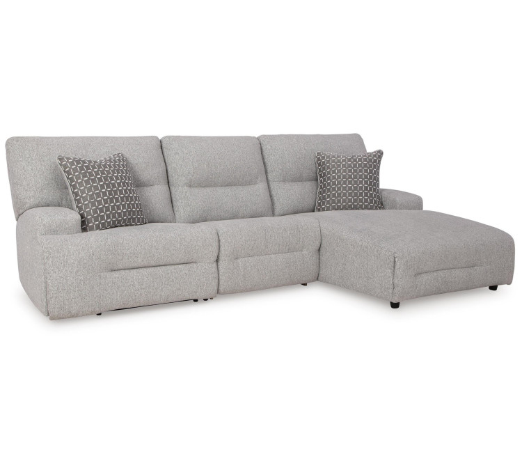 Acklen Place 3-Piece Power Reclining Sectional - Pewter