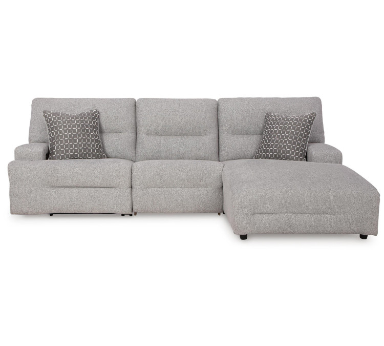 Acklen Place 3-Piece Power Reclining Sectional - Pewter