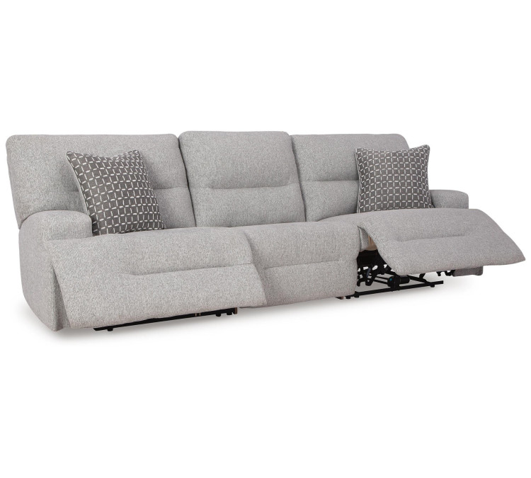 Acklen Place 3-Piece Power Reclining Sectional Sofa - Pewter