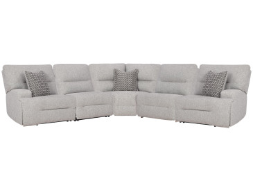 Acklen Place 5-Piece Power Reclining Sectional - Pewter