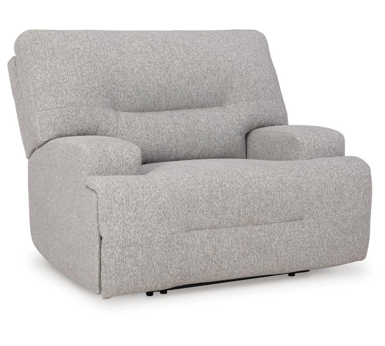 Acklen Place Oversized Power Recliner - Pewter