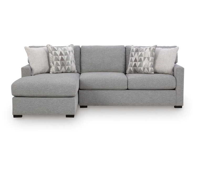 Artisian Loft 2-Piece Sectional with Chaise - Pewter