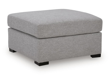 Artisian Loft Oversized Accent Ottoman - Pewter