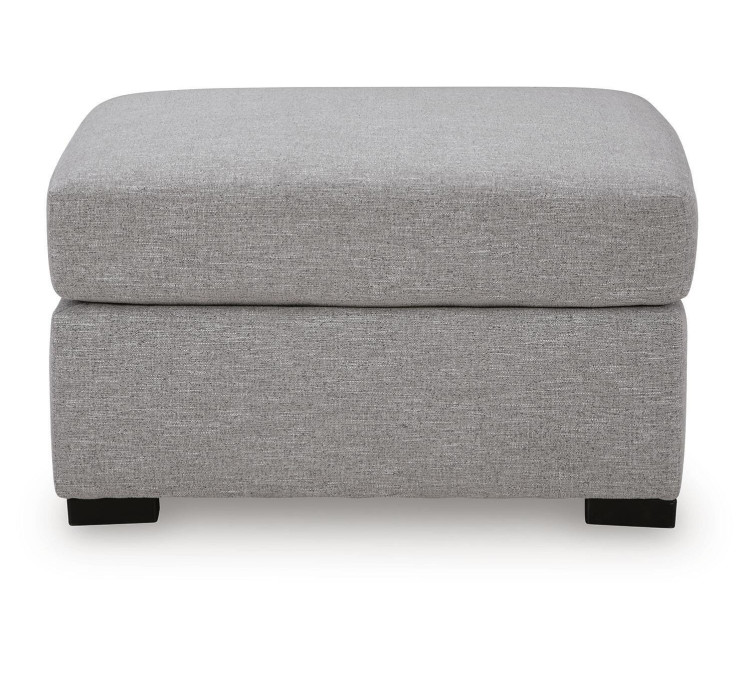 Artisian Loft Oversized Accent Ottoman - Pewter