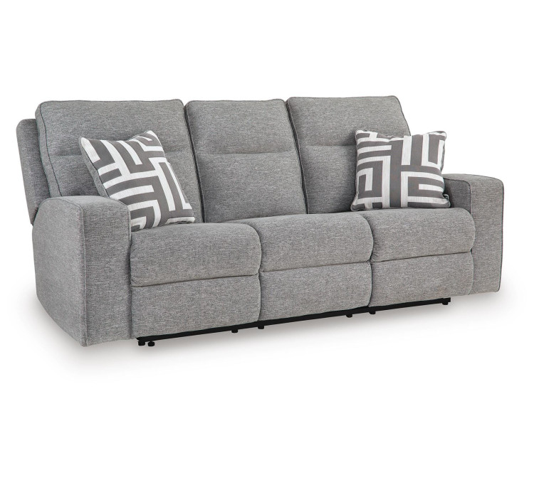 Biscoe Power Reclining Sofa - Pewter