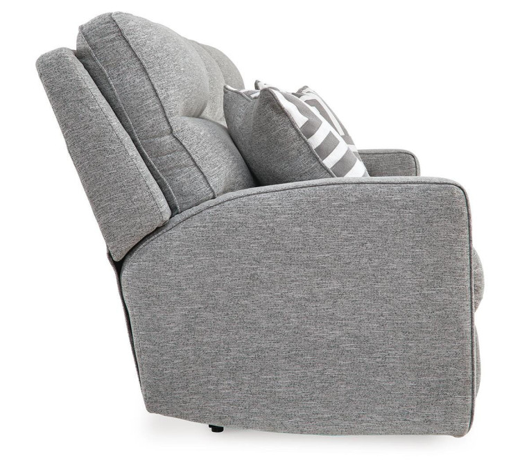Biscoe Power Reclining Sofa - Pewter