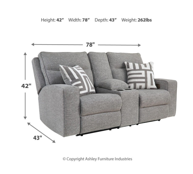 Biscoe Sofa, Loveseat and Recliner - Pewter