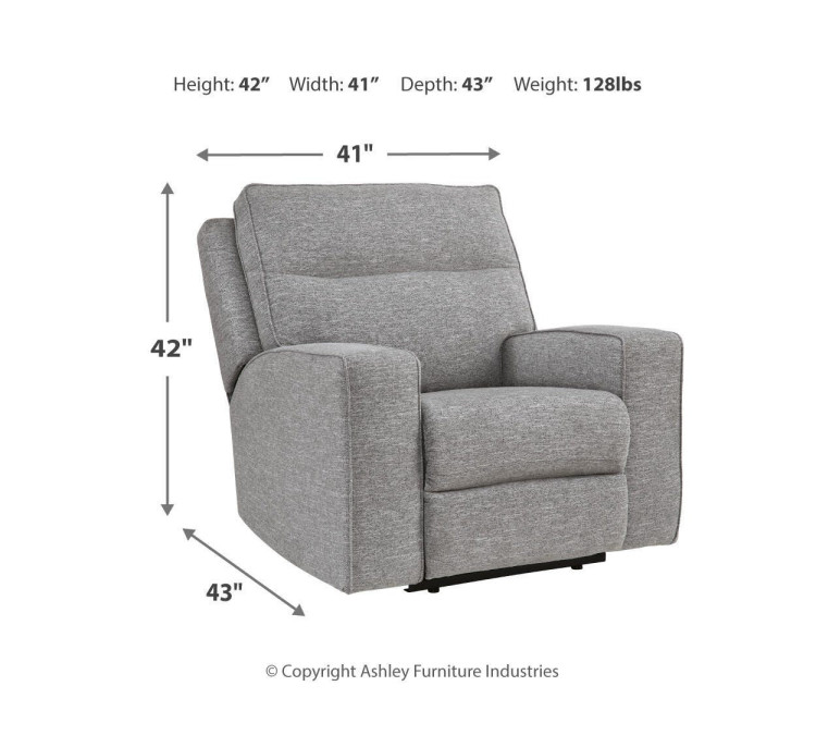 Biscoe Sofa, Loveseat and Recliner - Pewter