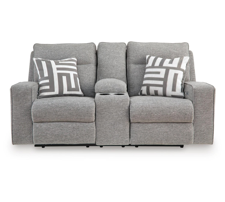 Biscoe Sofa, Loveseat and Recliner - Pewter