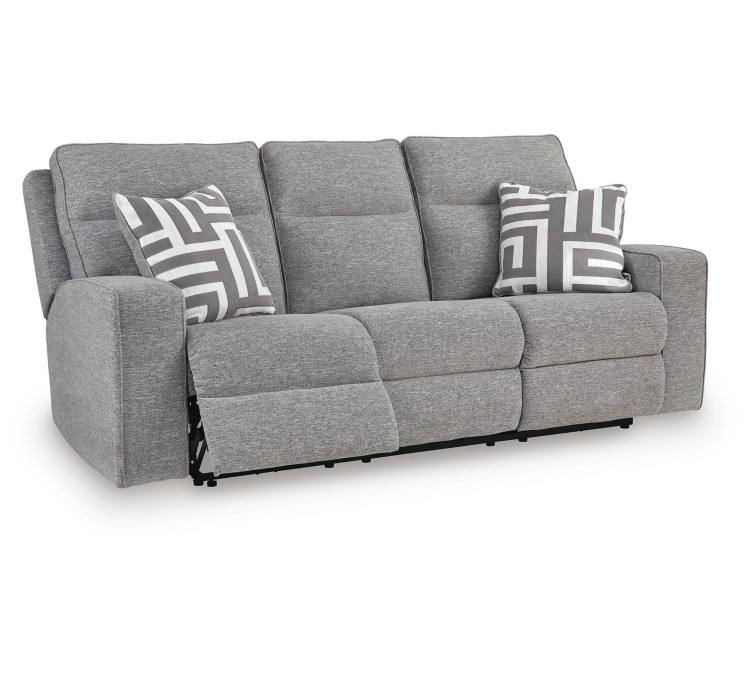 Biscoe Sofa, Loveseat and Recliner - Pewter