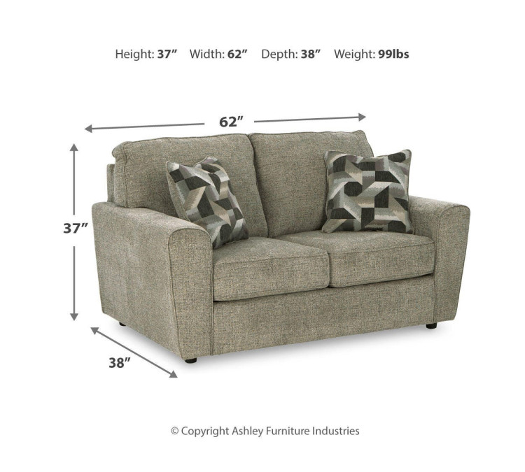 Cascilla Loveseat - Pewter