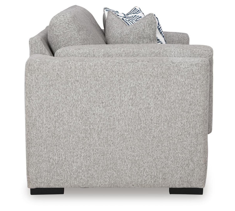 Evansley Sofa, Loveseat, Chair and Ottoman - Pewter