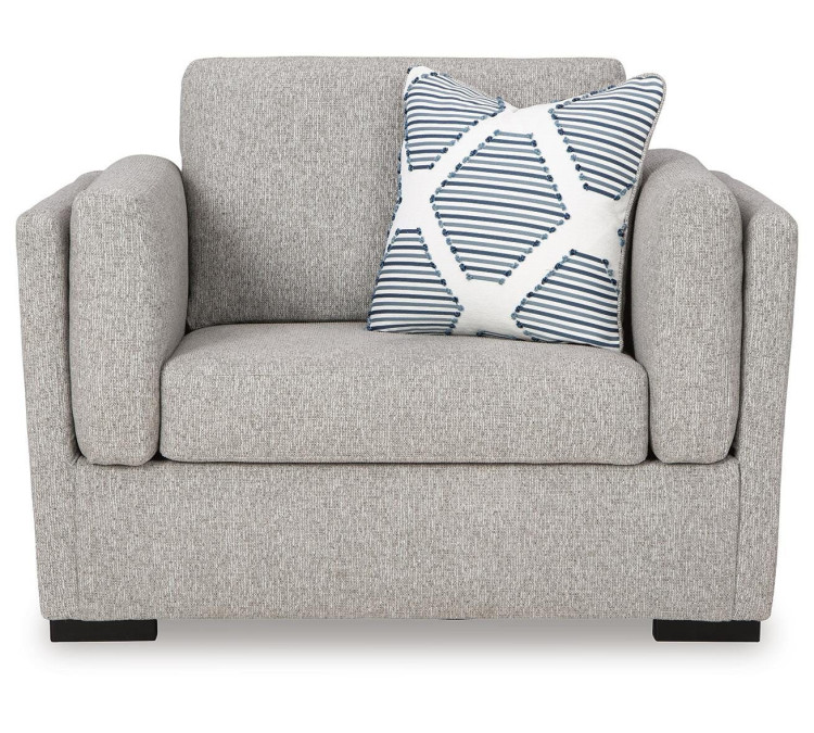 Evansley Sofa, Loveseat, Chair and Ottoman - Pewter