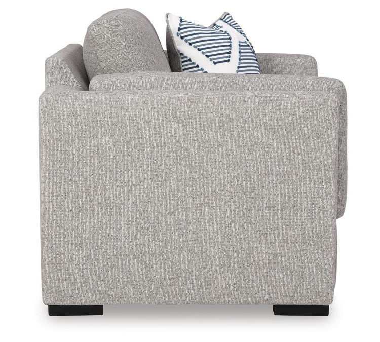 Evansley Sofa, Loveseat, Chair and Ottoman - Pewter