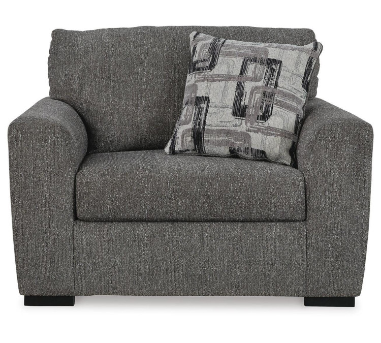 Gardiner Chair and Ottoman - Pewter