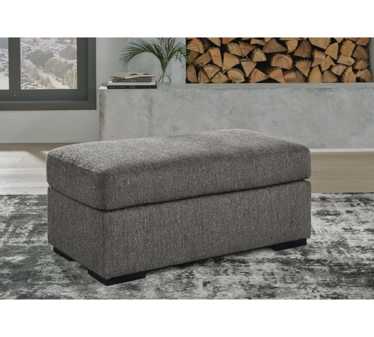 Gardiner Sofa Chaise with Ottoman - Pewter