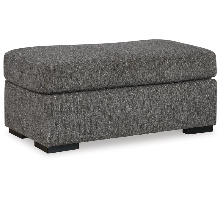 Gardiner Sofa Chaise with Ottoman - Pewter