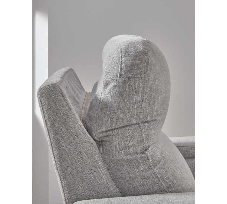 Landdin Power Glider Recliner with Audio System - Pewter