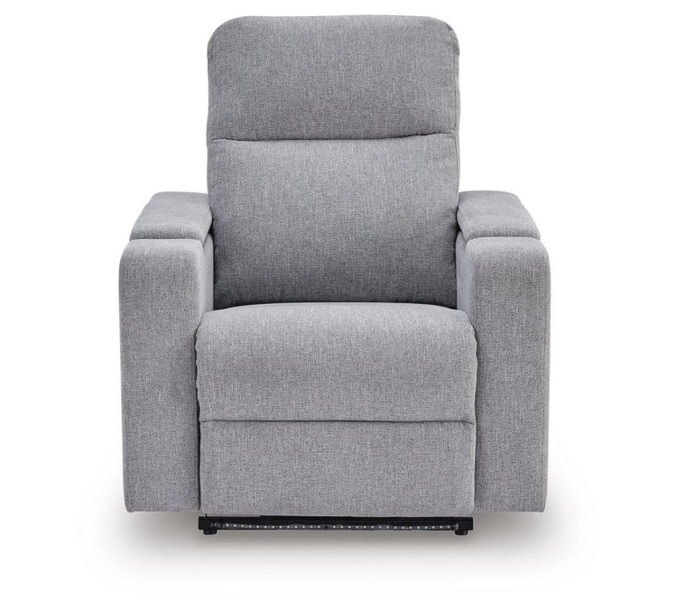 Landdin Power Glider Recliner with Audio System - Pewter