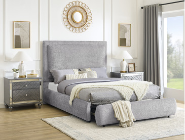 REVERIE BED FRAME - QUEEN / Pewter