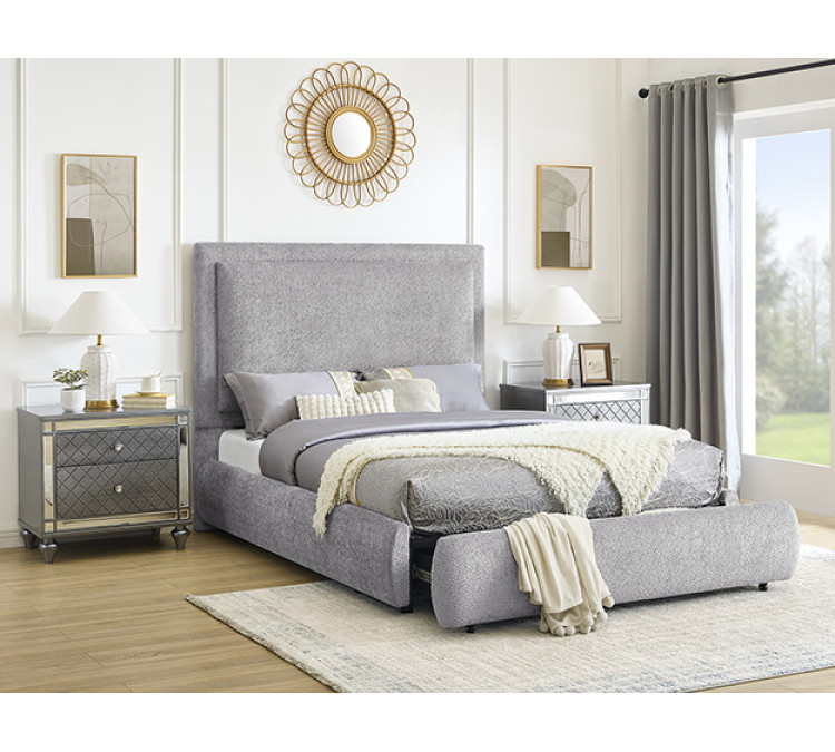 REVERIE BED FRAME - QUEEN / Pewter