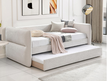 PHILIPA DAYBED TEAL TWEED - Oat