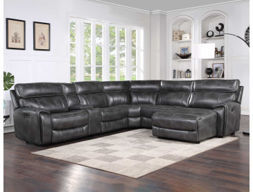 Provo 6/Piece Dual/Power Chaise Sectional