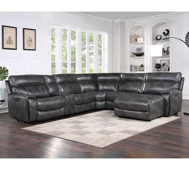 Provo 6/Piece Dual/Power Chaise Sectional