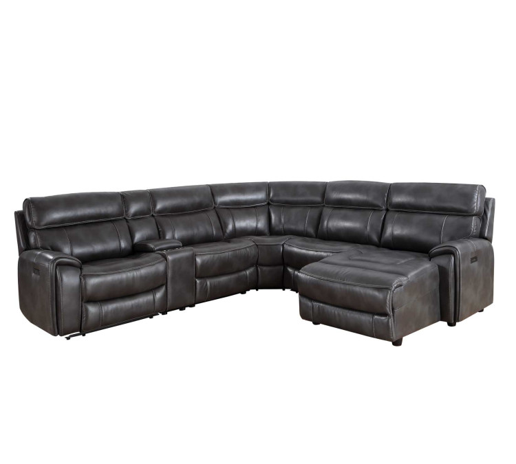 Provo 6/Piece Dual/Power Chaise Sectional
