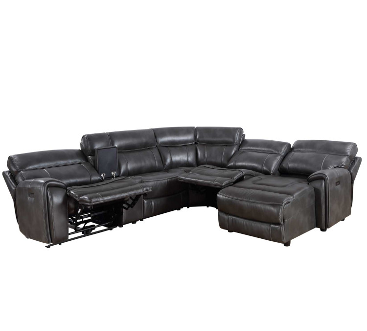Provo 6/Piece Dual/Power Chaise Sectional