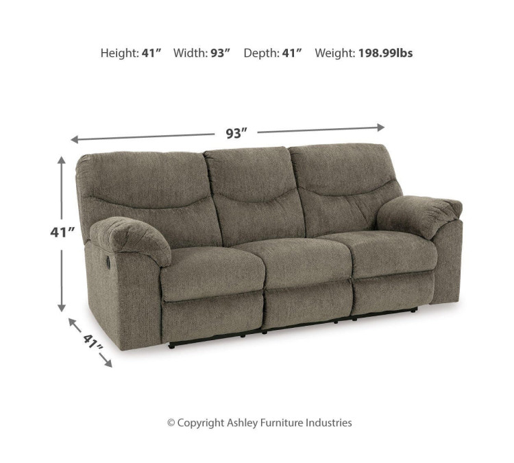 Alphons Reclining Sofa - Putty