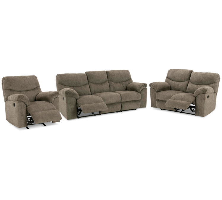 Alphons Sofa, Loveseat and Recliner - Putty