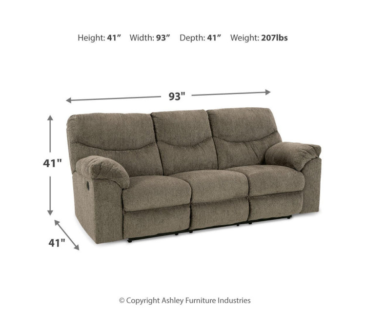 Alphons Sofa, Loveseat and Recliner - Putty
