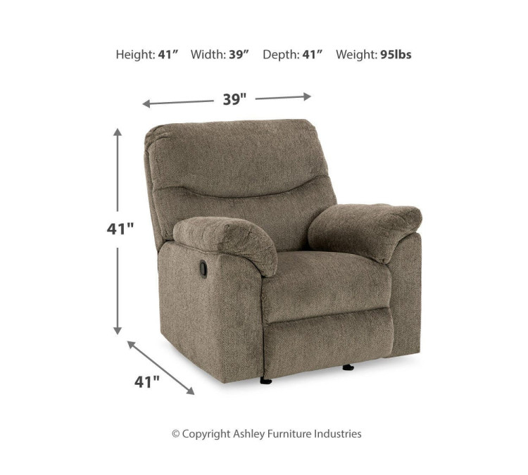 Alphons Sofa, Loveseat and Recliner - Putty