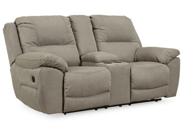 Next-Gen Gaucho Reclining Loveseat with Console - Putty